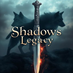 An enchanting book cover design for 'Shadows Legacy' by Ana Milovanović