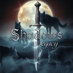 An enchanting book cover design for 'Shadows Legacy' by Ana Milovanović