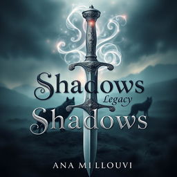 An enchanting book cover design for 'Shadows Legacy' by Ana Milovanović