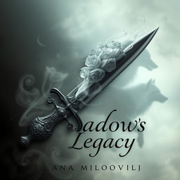 A mesmerizing book cover design for 'Shadows Legacy' by Ana Milovanović