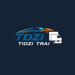 A professional and modern logo design for a transportation company named 'TIDZI TRANS'