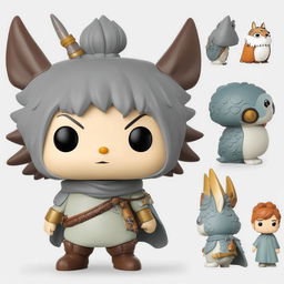 A detailed Studio Ghibli-themed Funko Pop vinyl figure on a stark white background.