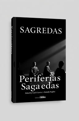 A book cover design for the title 'Periferias Sagradas', edited by Catón Carini and Rodolfo Puglisi