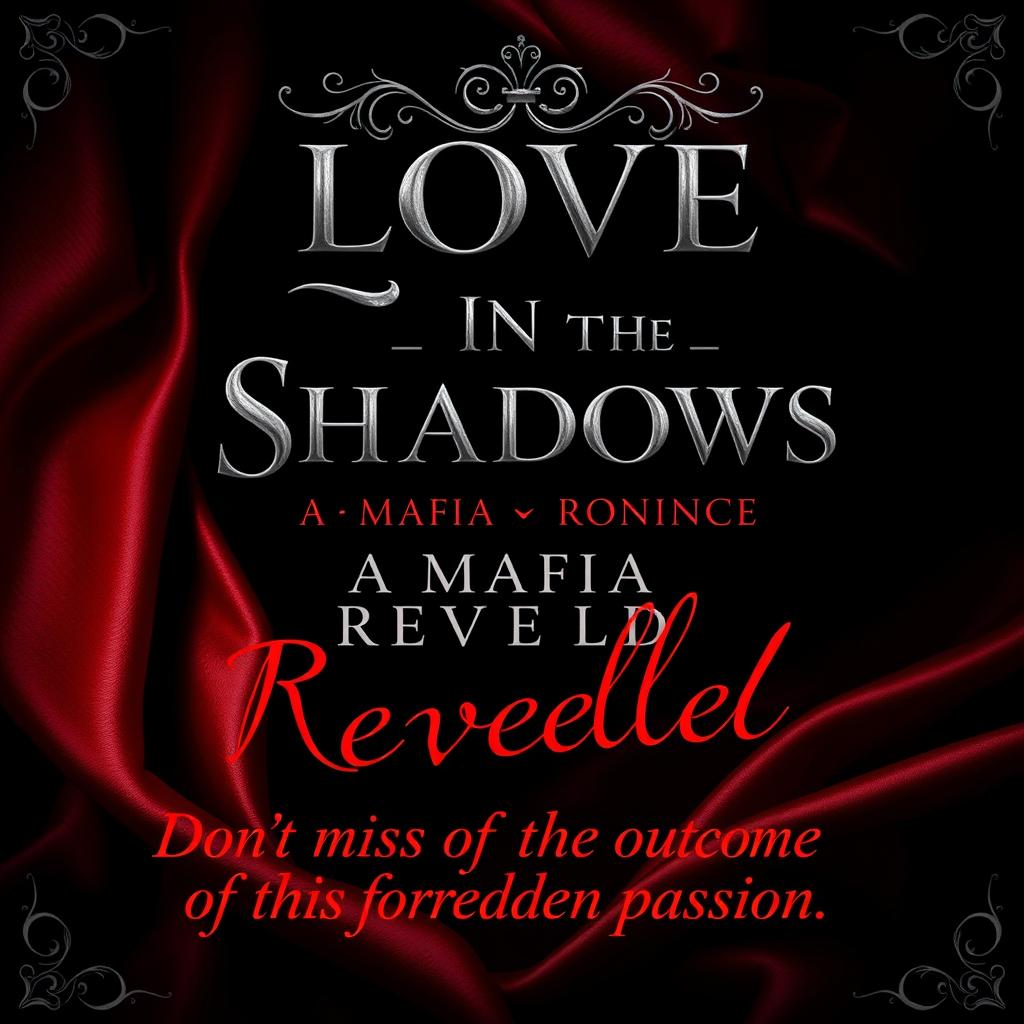 A dark romance ebook cover featuring a gothic theme with an elegant, dark background