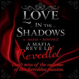 A dark romance ebook cover featuring a gothic theme with an elegant, dark background