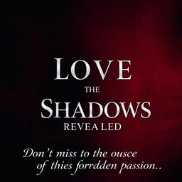 A dark romance ebook cover showcasing a mysterious, elegant atmosphere