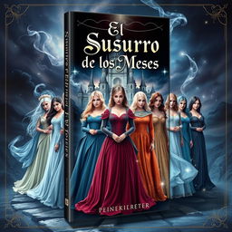 A captivating book cover design for a fantasy novel titled 'El Susurro de los Meses'