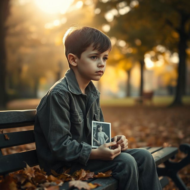 A poignant scene depicting the theme of loneliness titled 'Echos of Solitude'