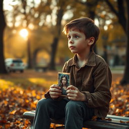A poignant scene depicting the theme of loneliness titled 'Echos of Solitude'