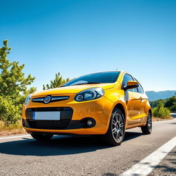 A detailed, dynamic shot of a Fiat Palio 1