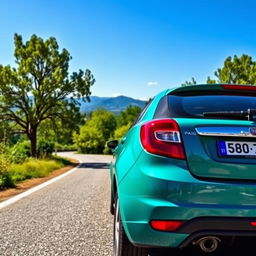A detailed, dynamic shot of a Fiat Palio 1