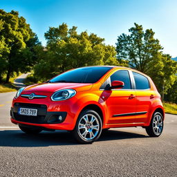 A detailed, dynamic shot of a Fiat Palio 1