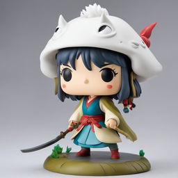 Studio Ghibli-themed Funko Pop vinyl figure of Lady Eboshi from 'Princess Mononoke' against a white background.