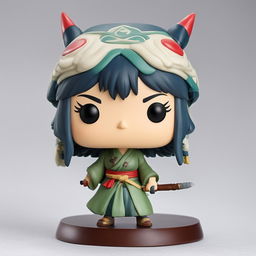 Studio Ghibli-themed Funko Pop vinyl figure of Lady Eboshi from 'Princess Mononoke' against a white background.