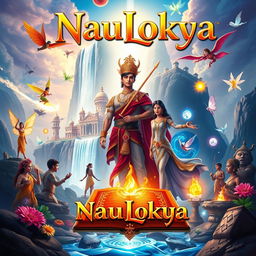 A stunning and vibrant book cover for 'NauLokya'