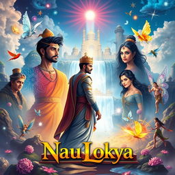 A stunning and vibrant book cover for 'NauLokya'