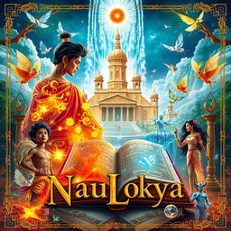An enchanting book cover design for 'NauLokya'