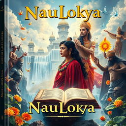 An enchanting book cover design for 'NauLokya'