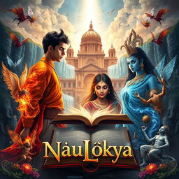 An enchanting book cover design for 'NauLokya'