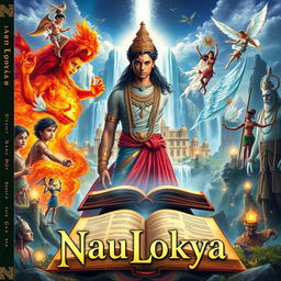 An enchanting book cover design for 'NauLokya'