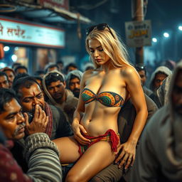 A poignant scene set during the late night in chilly winters outside a cheap, dirty village tea shop