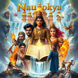 A captivating book cover design for 'NauLokya'