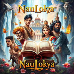 A captivating book cover design for 'NauLokya'