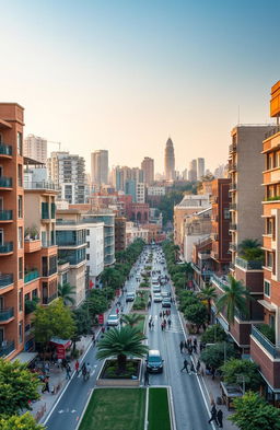 An urban dynamic scene depicting the development and emergence of urban centers in the Inawn Basin