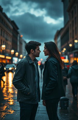 A poignant scene depicting the essence of a love story titled “A Love That Was Never Meant To Be