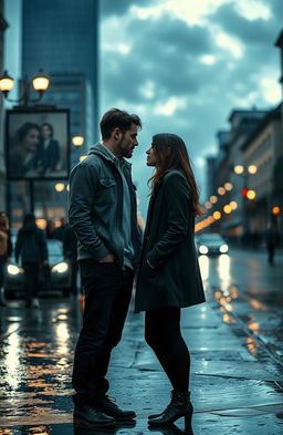 A poignant scene depicting the essence of a love story titled “A Love That Was Never Meant To Be