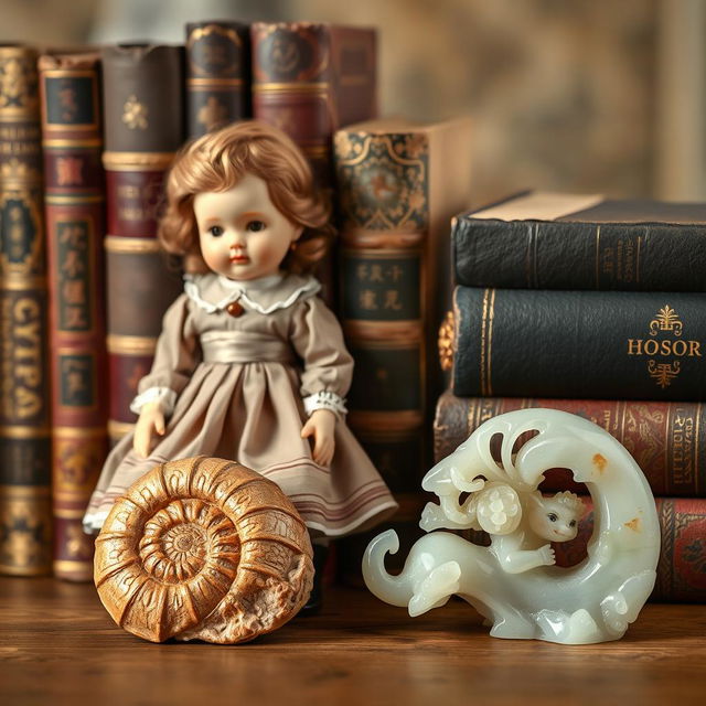 A beautiful horizontal image featuring an array of collectible books, showcasing their intricate covers and spines, arranged neatly