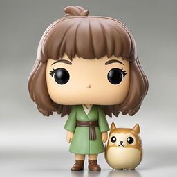 Studio Ghibli-themed Funko Pop vinyl figure of Chihiro from 'Spirited Away' on a white background.