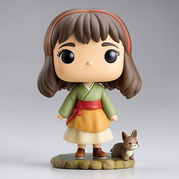 Studio Ghibli-themed Funko Pop vinyl figure of Chihiro from 'Spirited Away' on a white background.