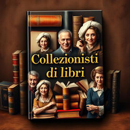 Design a captivating book cover for the title 'Collezionisti di libri'