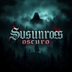 A chilling book cover for 'Susurros Oscuros'
