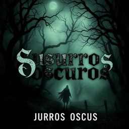 A haunting book cover for 'Susurros Oscuros'