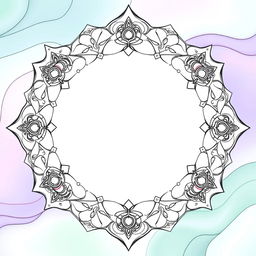 An artful back cover design for a 56-page mandala coloring book, designed with dimensions of 1600 pixels in width and 2560 pixels in height
