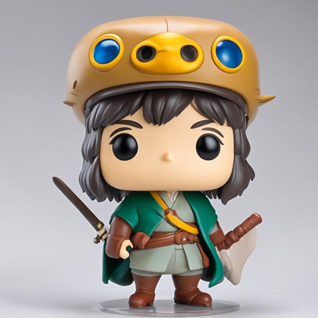 A detailed Studio Ghibli-themed Funko Pop vinyl figure against a white background.