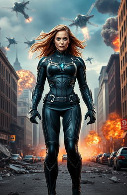 A powerful new Avenger emerges during the Chitauri invasion in New York City