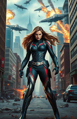 A powerful new Avenger emerges during the Chitauri invasion in New York City