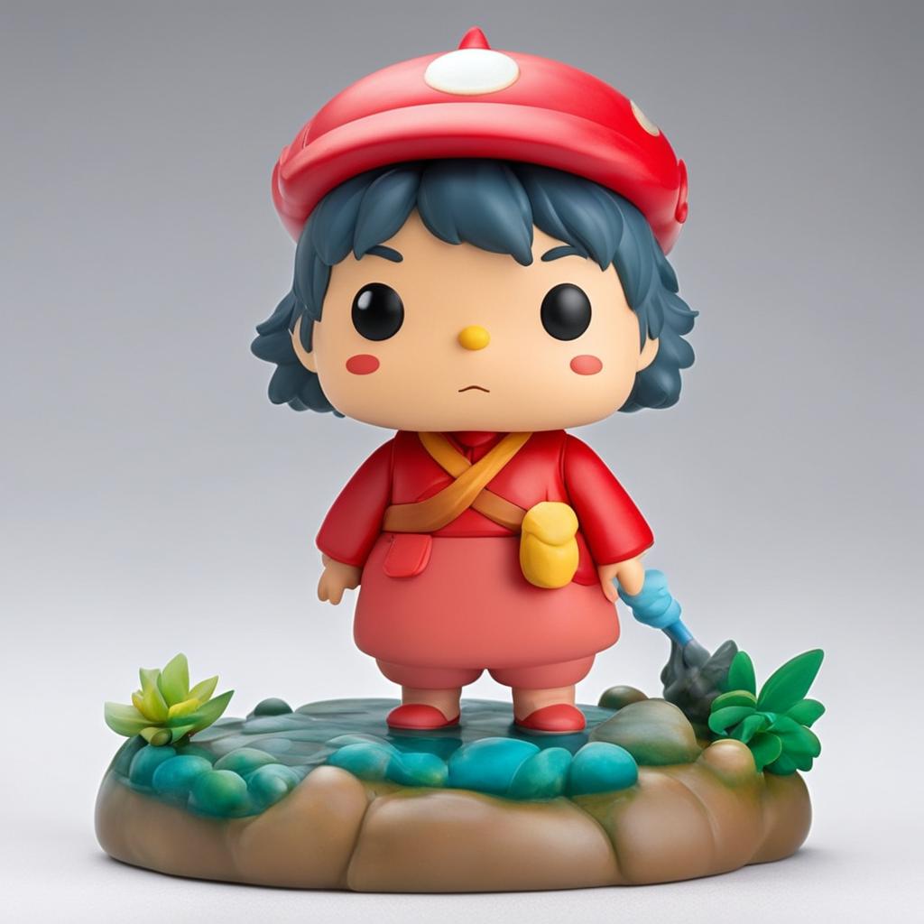 Studio Ghibli-themed Funko Pop vinyl figure of Ponyo on a white background.