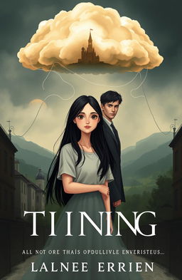 A modern and elegant book cover illustrating the blend of the mundane and the unexpected in the story