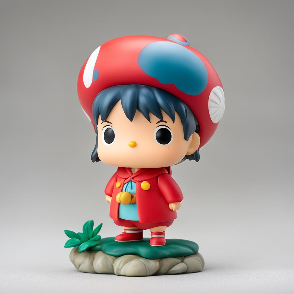 A Studio Ghibli-themed Funko Pop vinyl figure of Ponyo against a white background.