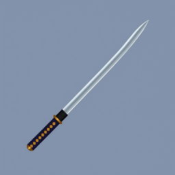 A compact 16x16 pixel art representation of a Japanese tanto sword