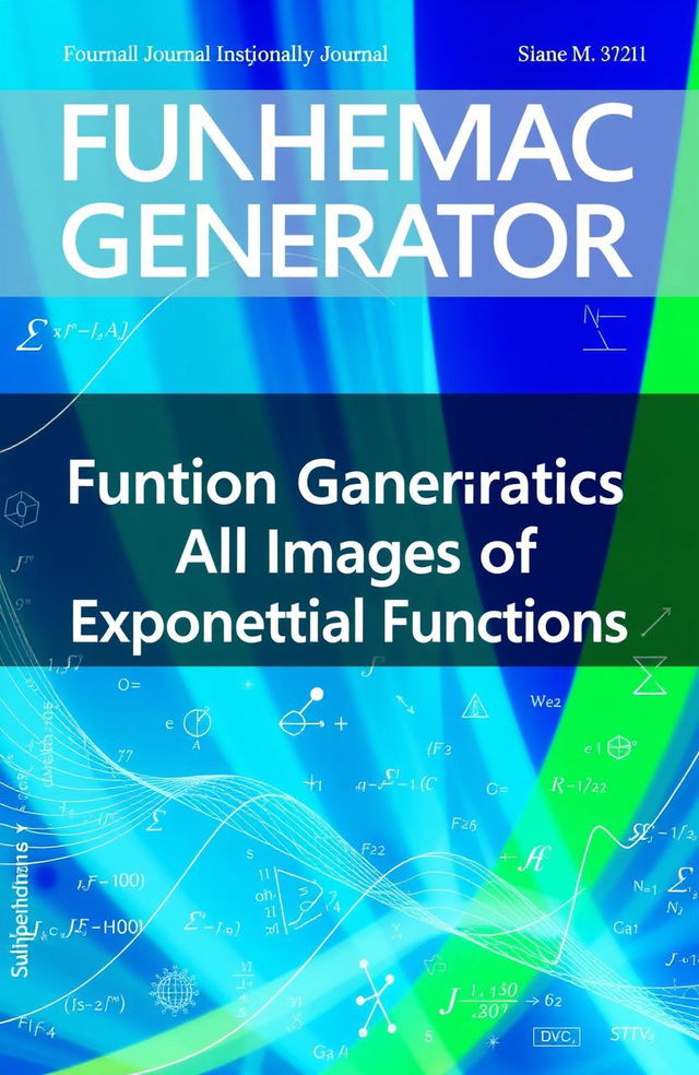 A mathematics journal cover titled 'Function Generator of All Images of Exponential Functions'