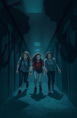 A group of five friends trapped in a school during a zombie virus outbreak