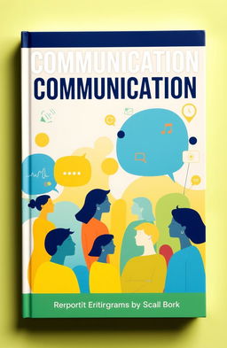 A visually captivating book cover design that represents the theme of communication