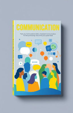 A visually captivating book cover design that represents the theme of communication