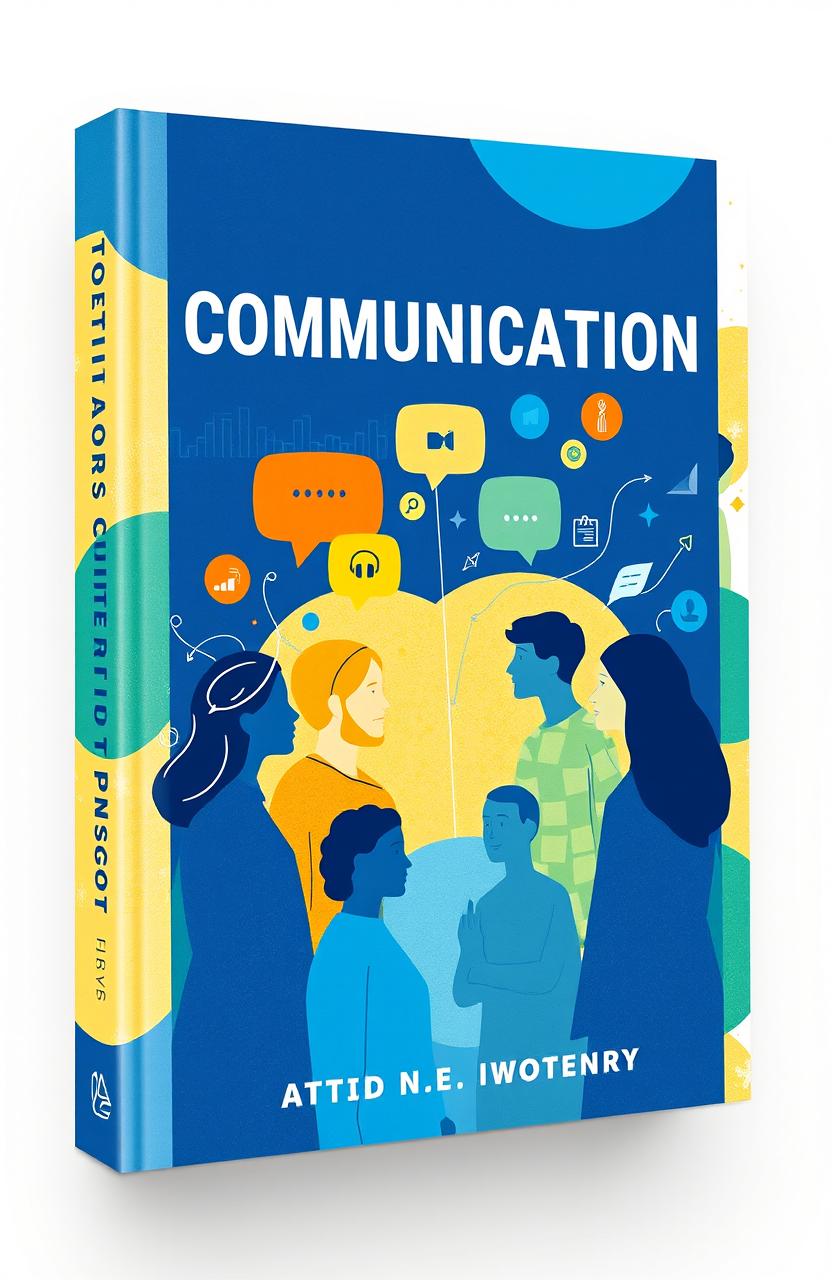 A visually captivating book cover design that represents the theme of communication