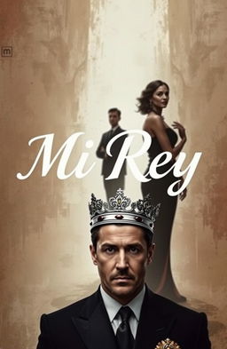 An abstract background featuring the text 'Mi Rey'